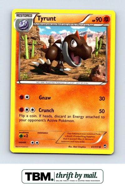 2014 Pokemon XY - Furious Fists #61/111 Tyrunt