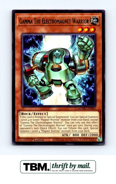2026 Yugioh #MZMU-EN082 Gamma The Electromagnet Warrior
