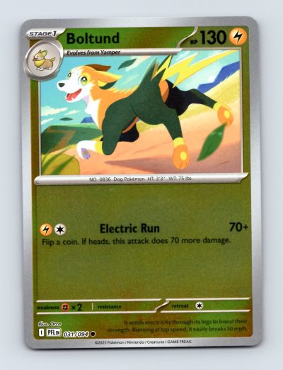 Pokemon Boltund 031/094 Holo Foil Card Paldean Fates Excellent Condition