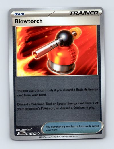 Pokemon Blowtorch 086/094 Phantasmal Flames Item Trainer Card Foil Excellent