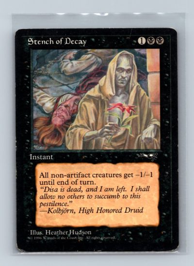 MTG Stench of Decay Alliances Magic The Gathering Card 1996 Excellent