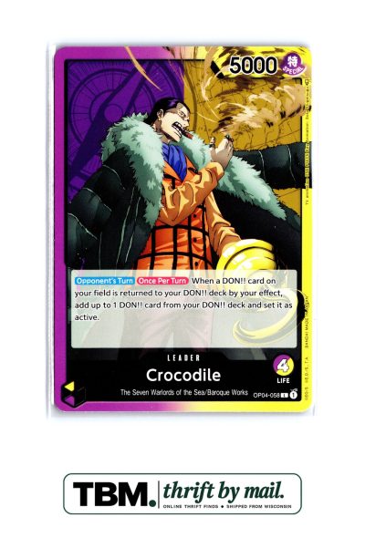 2023 One Piece Kingdoms of Intrigue #OP04-058 Crocodile (058)