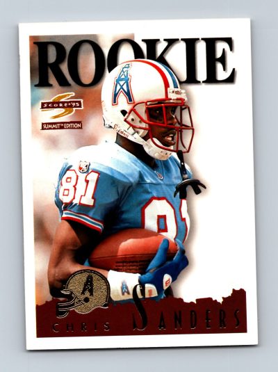 1995 Summit #172 Chris Sanders Houston Oilers Rookie Card EXCELLENT
