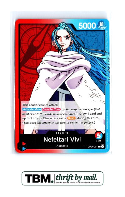 2023 One Piece Kingdoms of Intrigue #OP04-001 Nefeltari Vivi (001)