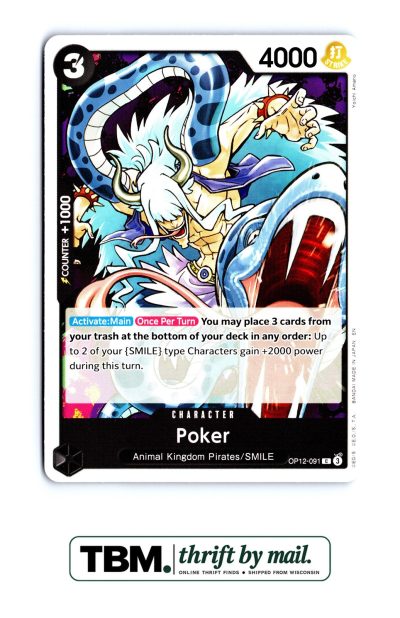 2025 One Piece Legacy of the Master #OP12-091 Poker