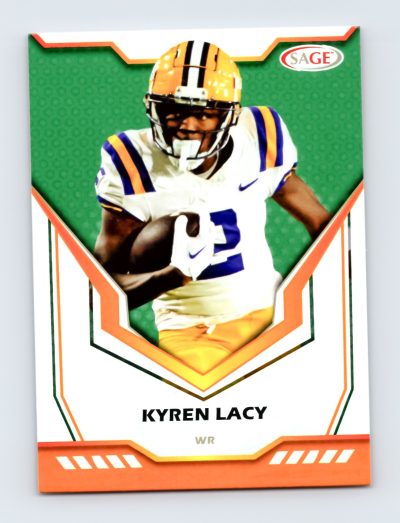 Kyren Lacy 2024 SAGE HIT #141 Green Rookie Card LSU Tigers WR - Excellent