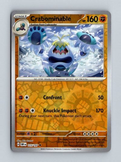 SV03: Obsidian Flames #115/197 Crabominable Holo