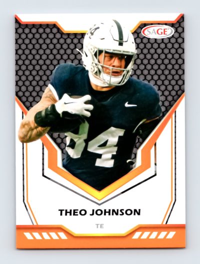 2024 SAGE HIT #192 Theo Johnson Penn State Nittany Lions TE Football Card