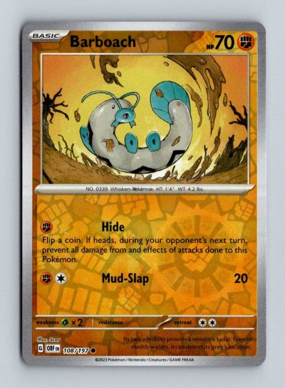 SV03: Obsidian Flames #108/197 Barboach Holo