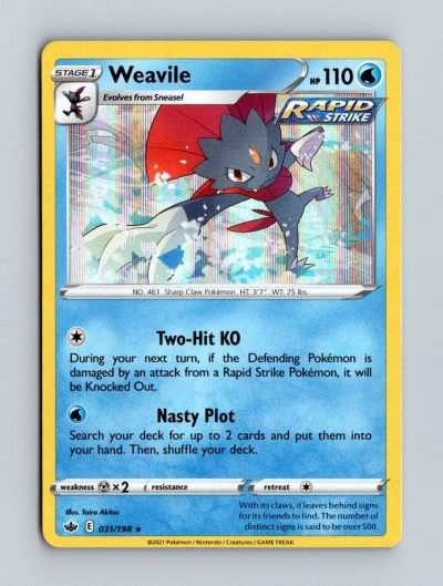 SWSH06: Chilling Reign #031/198 Weavile Holo