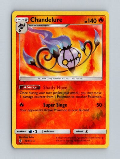 SM - Guardians Rising #13/145 Chandelure Holo
