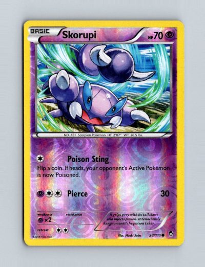 XY - Furious Fists #38/111 Skorupi Holo