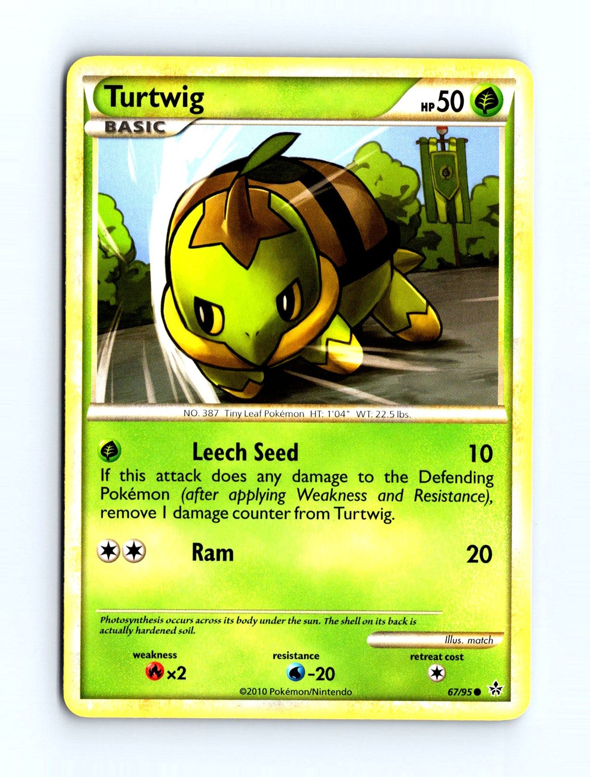 2010 Pokémon TCG Unleashed Turtwig #67/95 Common