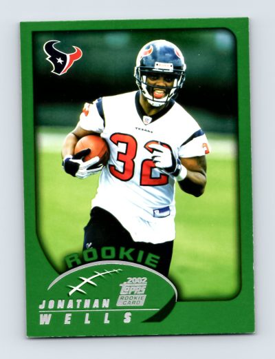 2002 Topps #379 Jonathan Wells Houston Texans Rookie Card NFL EXCELLENT