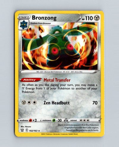 SWSH05: Battle Styles #102/163 Bronzong Holo