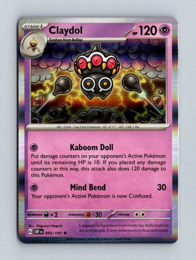 SV03: Obsidian Flames #095/197 Claydol Holo