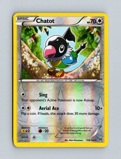 XY - BREAKthrough #128/162 Chatot Holo
