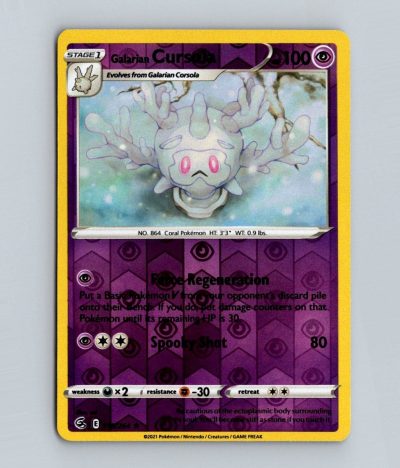 SWSH08: Fusion Strike #118/264 Galarian Cursola Holo