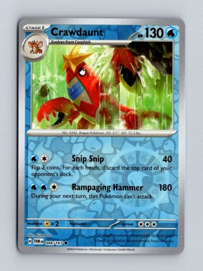 SV06: Twilight Masquerade #048/167 Crawdaunt Holo