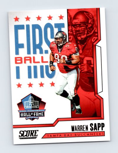2023 Score Warren Sapp #3 First Ballot Tampa Bay Buccaneers Panini Excellent