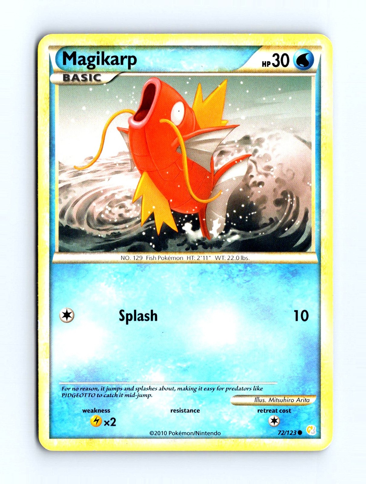 Pokémon TCG HeartGold SoulSilver Magikarp 72/123