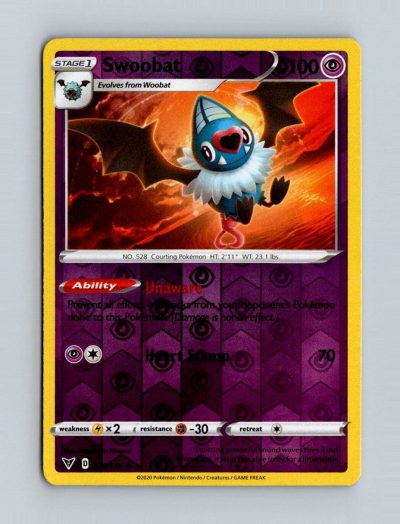 SWSH04: Vivid Voltage #074/185 Swoobat Holo