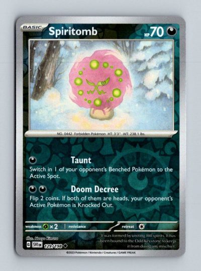 SV01: Scarlet & Violet Base Set #129/198 Spiritomb Holo