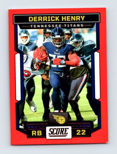 Derrick Henry 2023 Score Red #27 Tennessee Titans NFL Card EXCELLENT