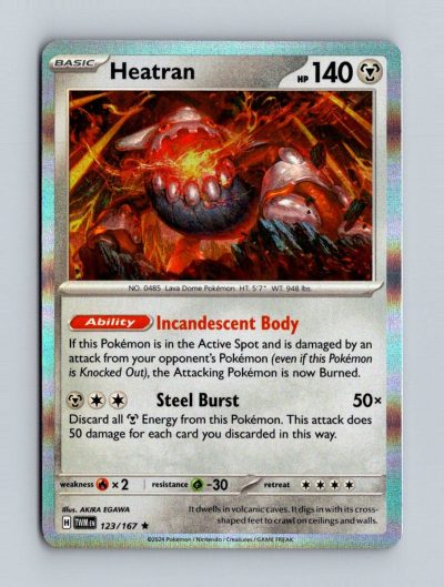 SV06: Twilight Masquerade #123/167 Heatran Holo