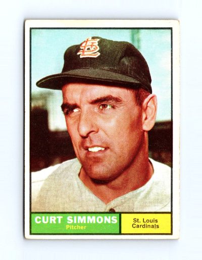 1961 Topps #11 Curt Simmons
