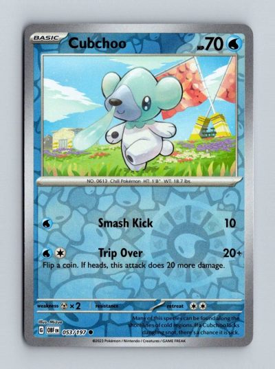 SV03: Obsidian Flames #053/197 Cubchoo Holo