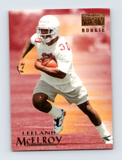 1996 SkyBox Premium #211 Leeland McElroy Rookie Football Card EXCELLENT