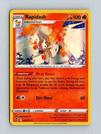 SWSH12: Silver Tempest #022/195 Rapidash Holo