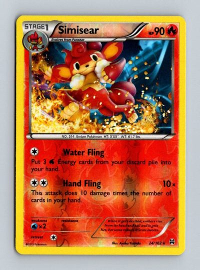 XY - BREAKthrough #24/162 Simisear Holo