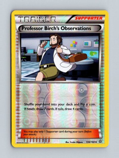 XY - Primal Clash #134/160 Professor Birch's Observations Holo