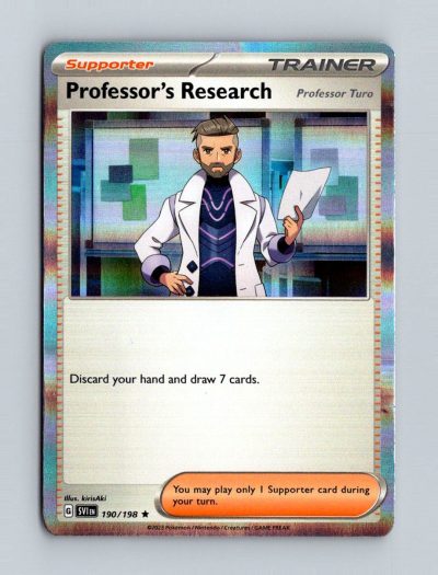 SV01: Scarlet & Violet Base Set #190/198 Professor's Research Holo