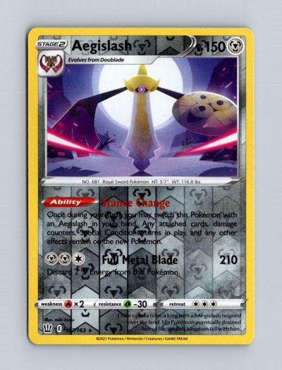 SWSH05: Battle Styles #107/163 Aegislash (107) Holo