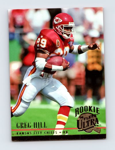 1994 Ultra #416 Greg Hill Kansas City Chiefs Rookie Card Excellent