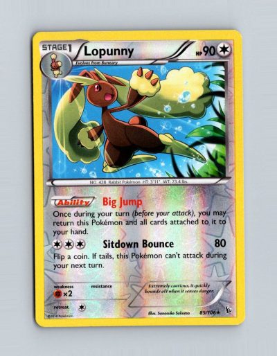XY - Flashfire #85/106 Lopunny Holo