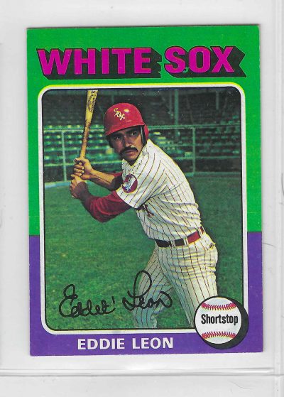 1975 Topps MINI Baseball - SET BREAK - Eddie Leon #528