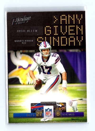 2021 Panini Prestige #AGS-JA Josh Allen Any Given Sunday