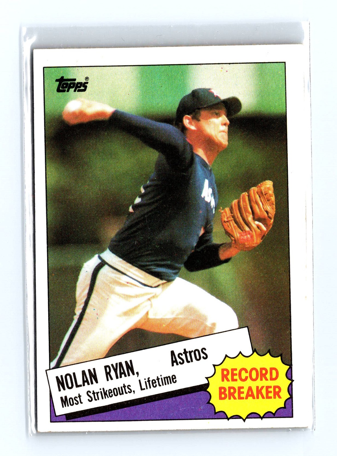 1985 Topps #7 Nolan Ryan Houston Astros Baseball Card