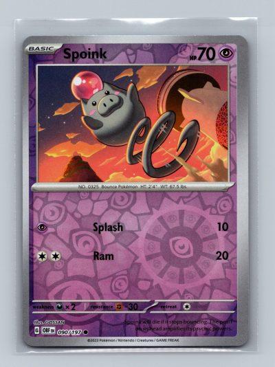 SV03: Obsidian Flames #090/197 Spoink Holo