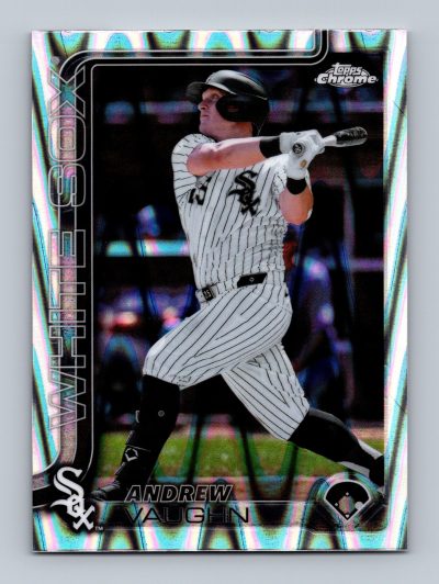 2025 Topps Chrome #235 Andrew Vaughn RayWave Refractors