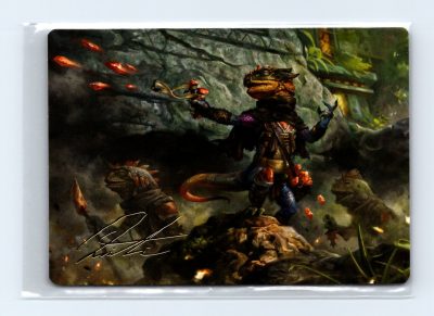 Art Series: Bloomburrow #33 Agate Instigator Art Card (Gold-Stamped Signature)