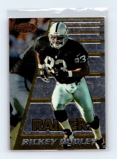 1996 Bowman's Best #141 Rickey Dudley Raiders Football Card Excellent