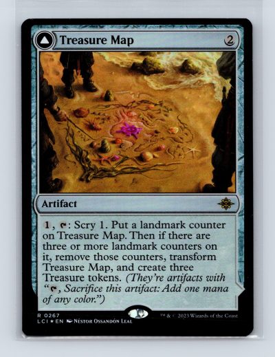 Prerelease Cards #267 Treasure Map (LCI) - Foil