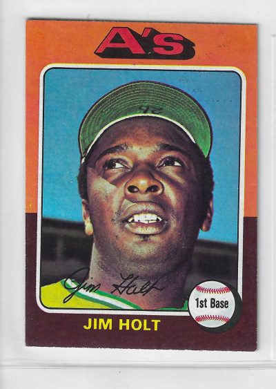 1975 Topps MINI Baseball - SET BREAK - Jim Holt #607