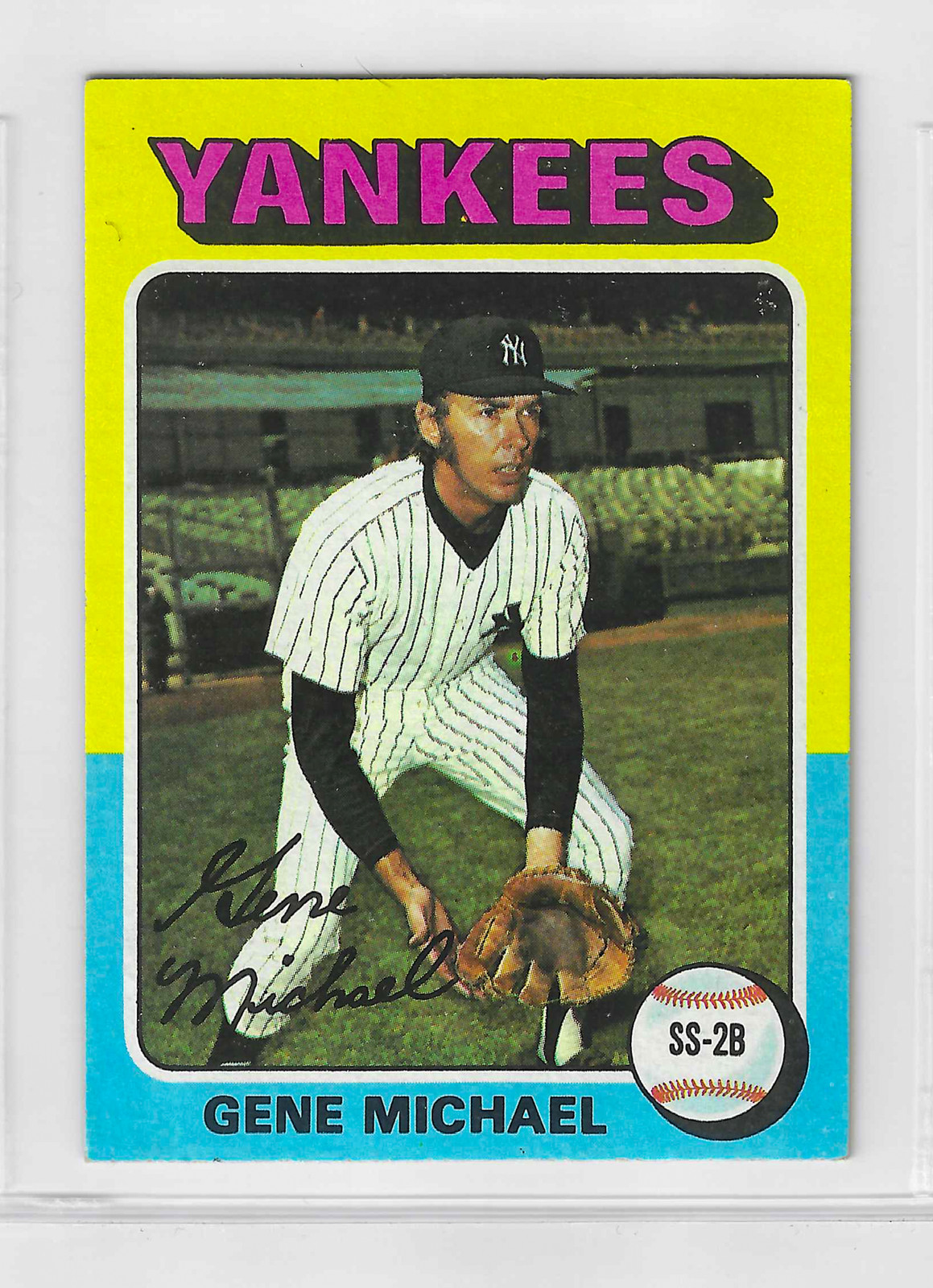 1975 Topps Mini Baseball Gene Michael #608