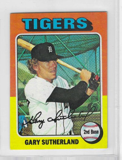 1975 Topps MINI Baseball - SET BREAK - Gary Sutherland #522